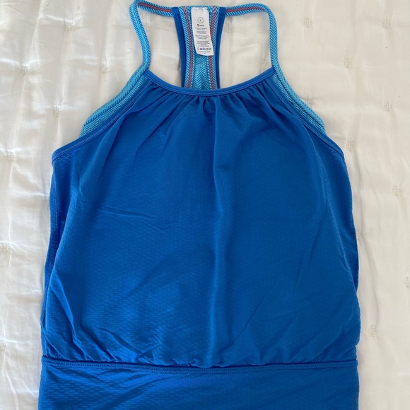 Blue Ivivva layered tank top - Picture 1 of 4